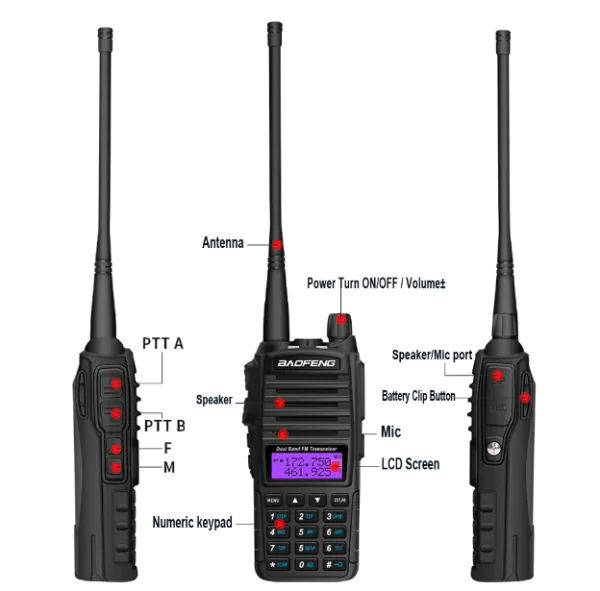 Професійна Рація Baofeng UV-82 8w, quansheng, retevis, kenwood, motorola, hyt, puxing, wouxun купити з гарантією і швидкою доставкою в Україні для полювання, риболовлі, активного відпочинку та військових потреб.